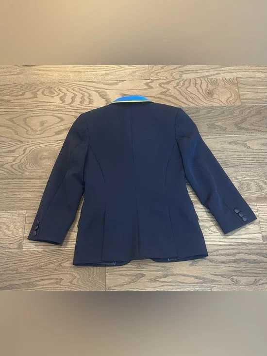Tredstep Symphony Junior Equestrian Show Coat Navy Blue Size 8 Riding Jacket